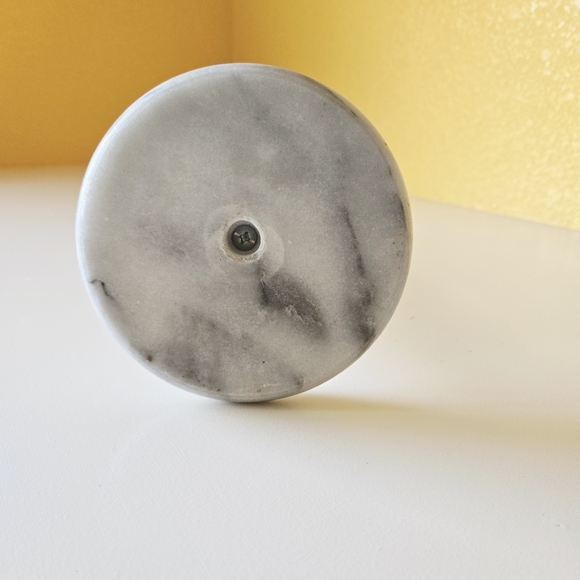 Vintage Freestanding Marble Stone Gray White Paper Towel Holder / Dispenser - Picture 6 of 8